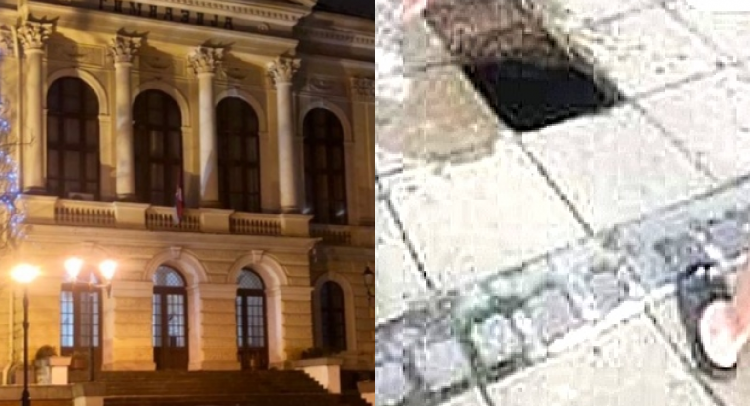 Skandal: Mladić propao kroz rupu kod Gimnazije, građani mu nisu dali da izađe!