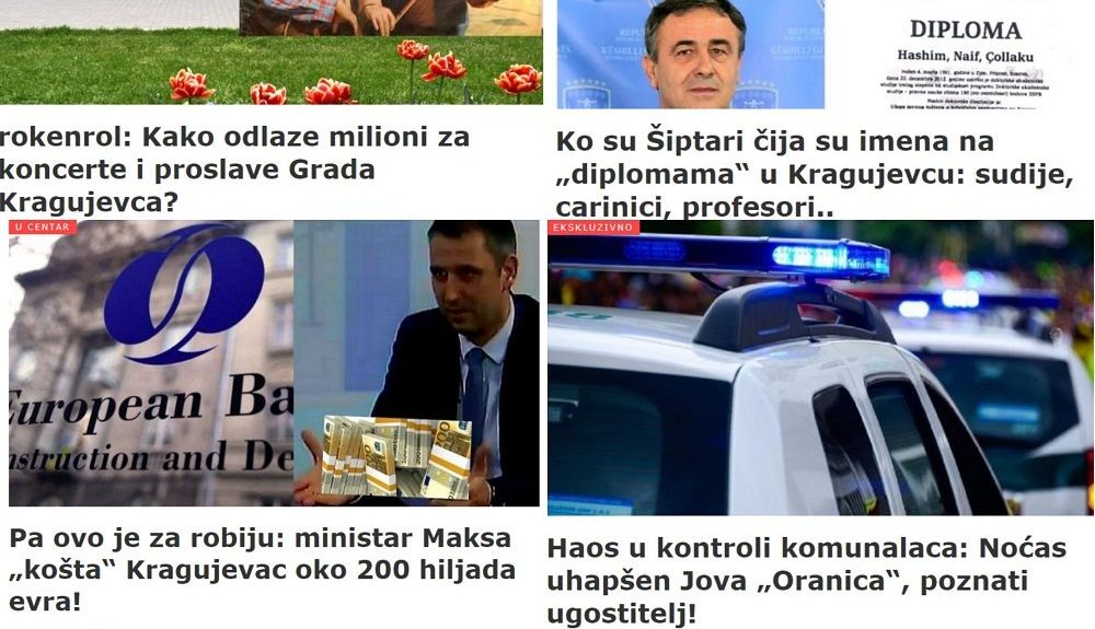 ucentar.rs prošle nedelje svojim temama uzburkao Šumadiju i region.