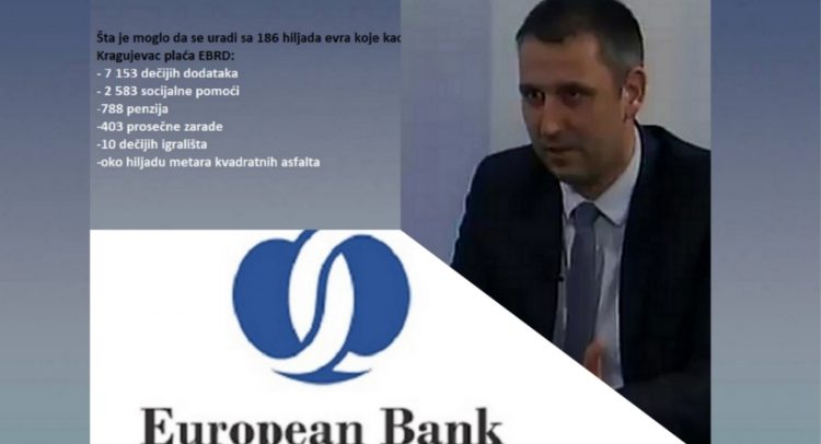 Šta se sve moglo sa 186 hiljada evra „penala“ koje Kragujevac plaća EBRD!?