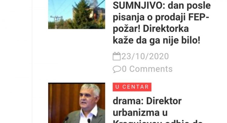 Protekla nedelja i narodni portal ucentar.rs