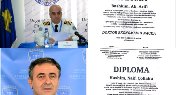 Ko su Šiptari čija su imena na „diplomama“ u Kragujevcu: sudije, carinici, profesori..