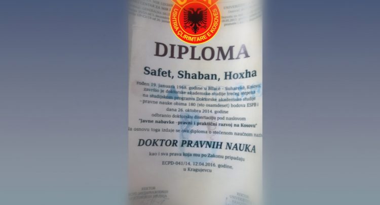 Novi skandal: Pronađeno još 14 skica lažnih diploma Šiptara!