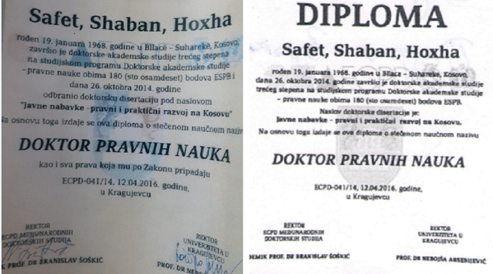 šokantno: Policija u Kragujevcu pronašla nacrt "šiptarske" diplome koja je pokrenula aferu!