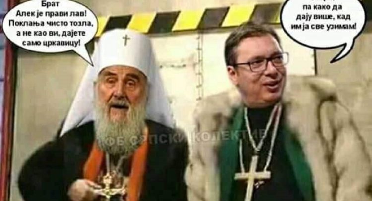 SNS u Kniću oštro o vređanju Patrijarha od strane članova Narodne stranke