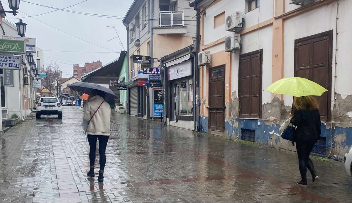 U Kragujevcu i Šumadiji kišovito- do 14 stepeni!