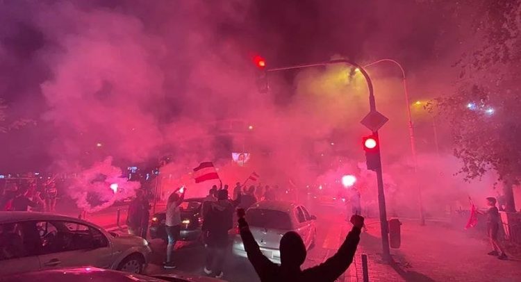 Slavio je Kragujevac noćas uspeh svojih fudbalera (foto i video)