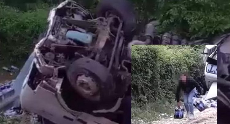 BLAM GODINE: (video): „krao“ pepsi iz prevrnutog šlepera kod Aranđelovca, ortaci objavili snimak!