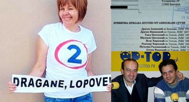 tekst krivične prijave koju je Igor Petrović podneo u Topoli protiv Jovanovića- pa ušli u koaliciju!