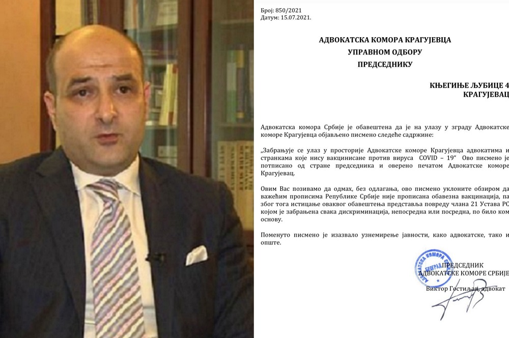 BRUKA: Advokatska komora Srbije naložila da se ODMAH skine natpis u Kragujevcu!