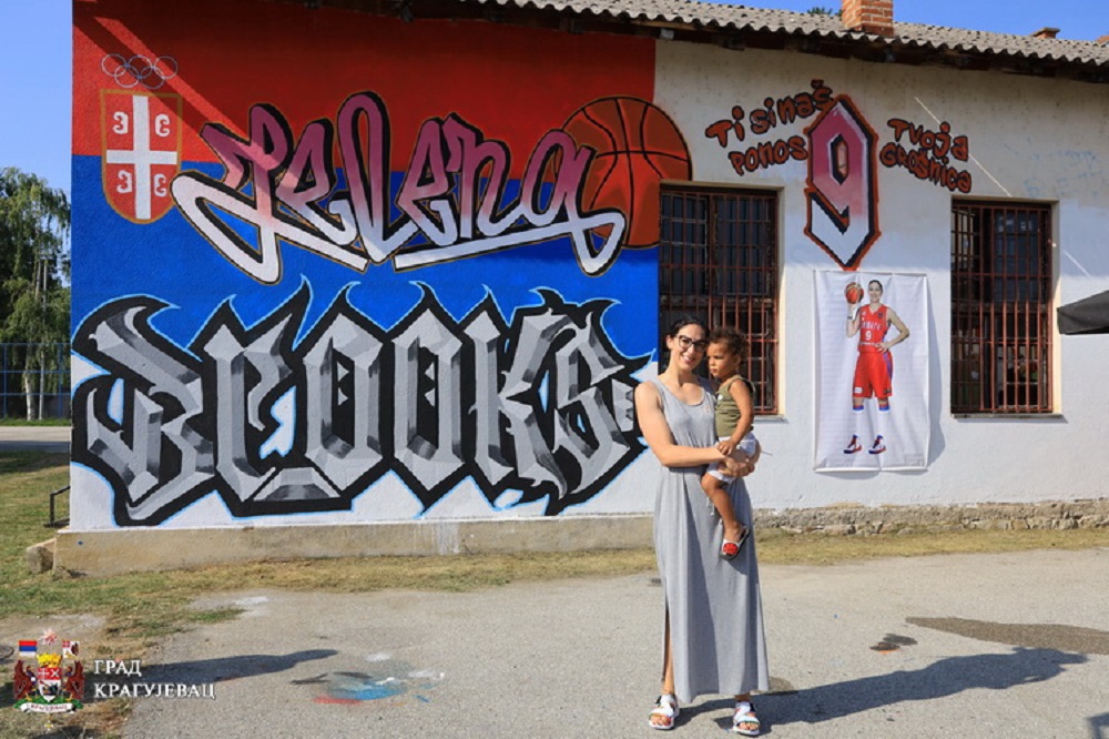Mural za Jelenu Bruks u kragujevačkoj Grošnici!
