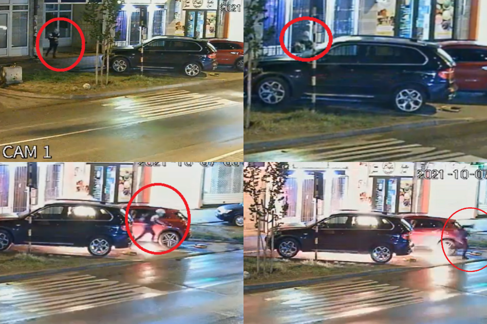Pojavio se snimak paljenja auta Snajperove ljubavnice u Novom Sadu (VIDEO)