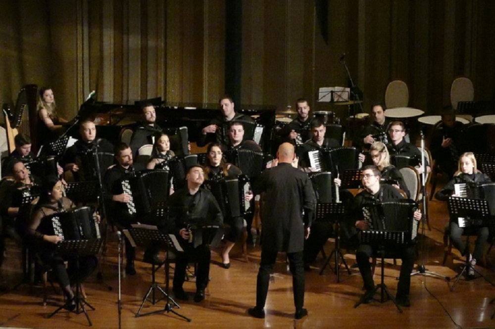 Kragujevački akademski orkestar u Velikoj sali Ruskog doma u Beogradu