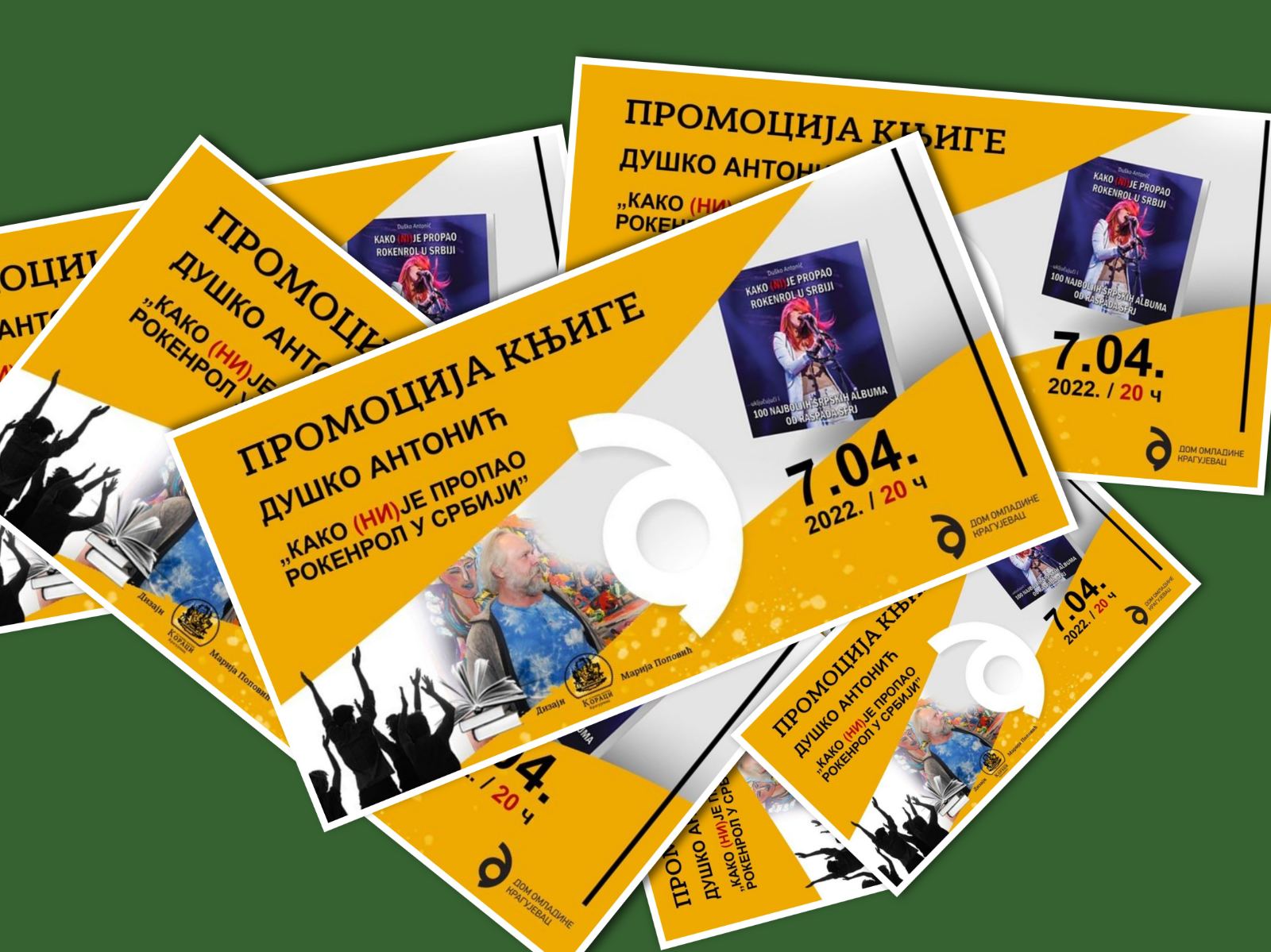 Dom omladine u Kragujevcu: Promocija knjige KAKO (NI)JE PROPAO ROKENROL U SRBIJI Duška Antonića