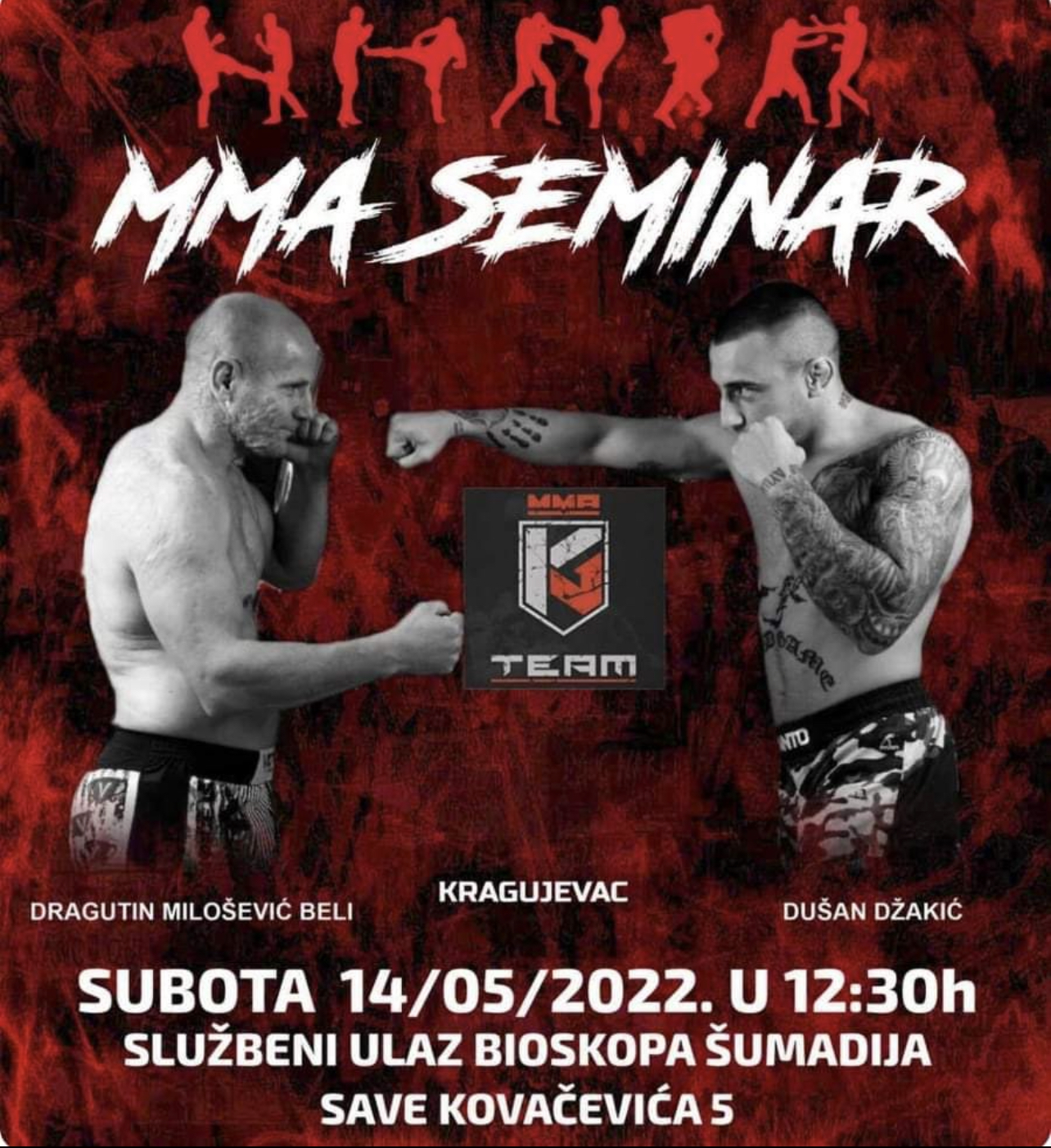 MMA seminar u Kragujevcu: Dolaze Džakić i Milošević (FOTO I VIDEO)