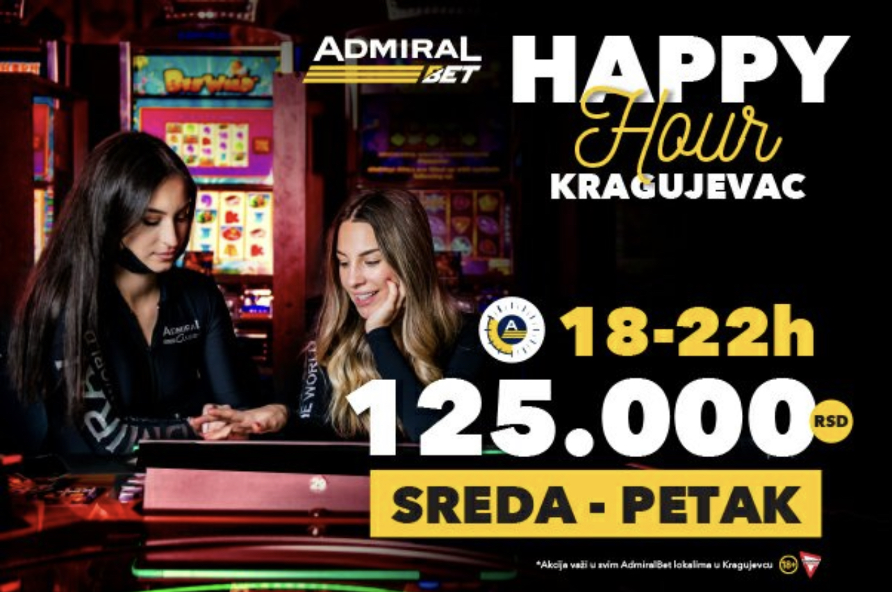 AdmiralBet – Susret sa srećom u Kragujevcu sredom i petkom!