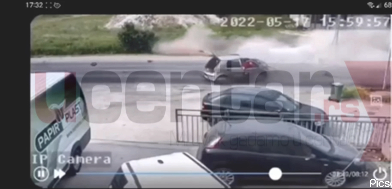EKSKLUZIVNO: Evo kako je IZGLEDAO TRENUTAK SUDARA U STRAVIČNOJ saobraćajnoj nesreći u Aranđelovcu (VIDEO)
