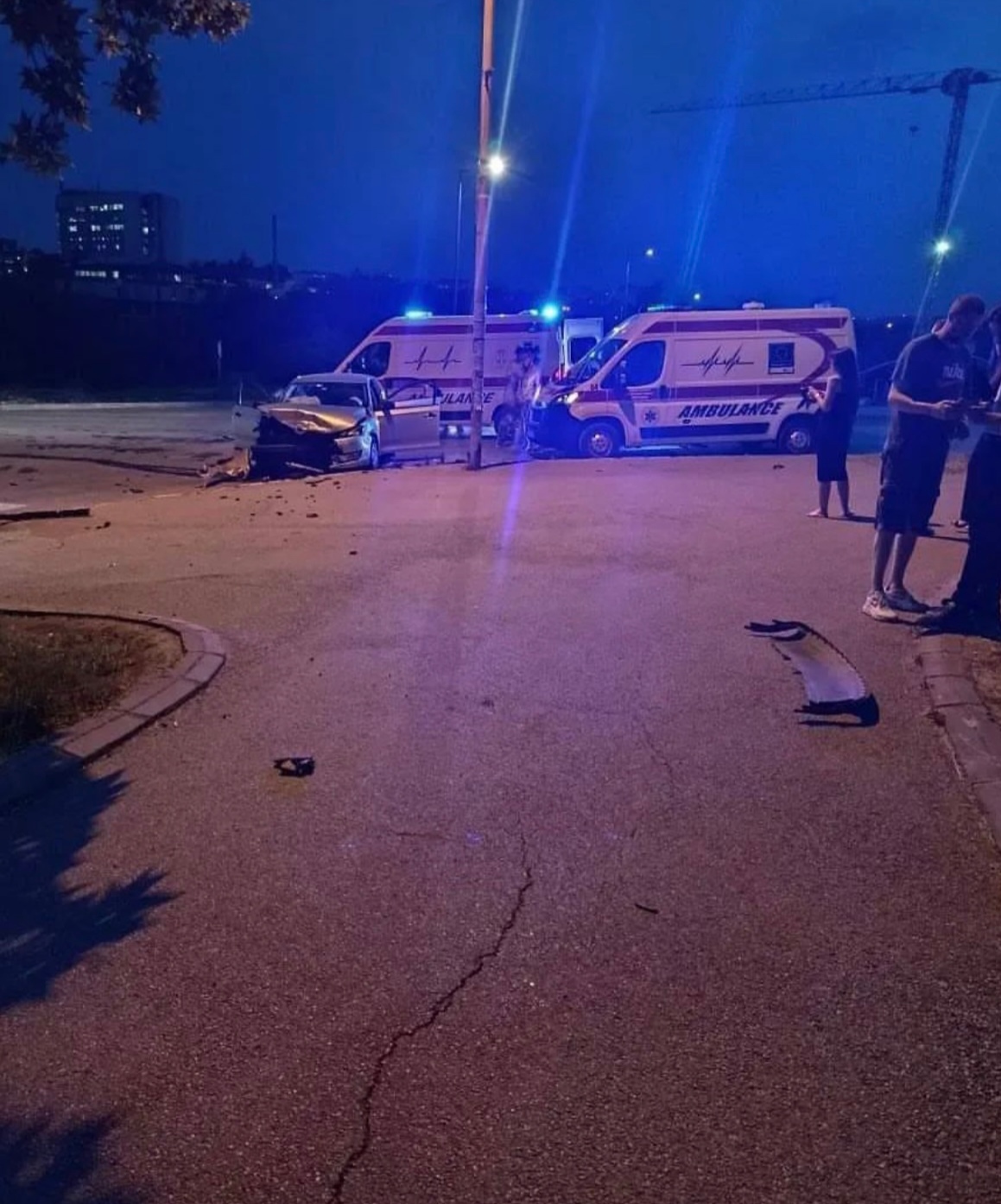TEŠKA SAOBRAĆAJKA kod Pravnog fakulteta u Kragujevcu.
