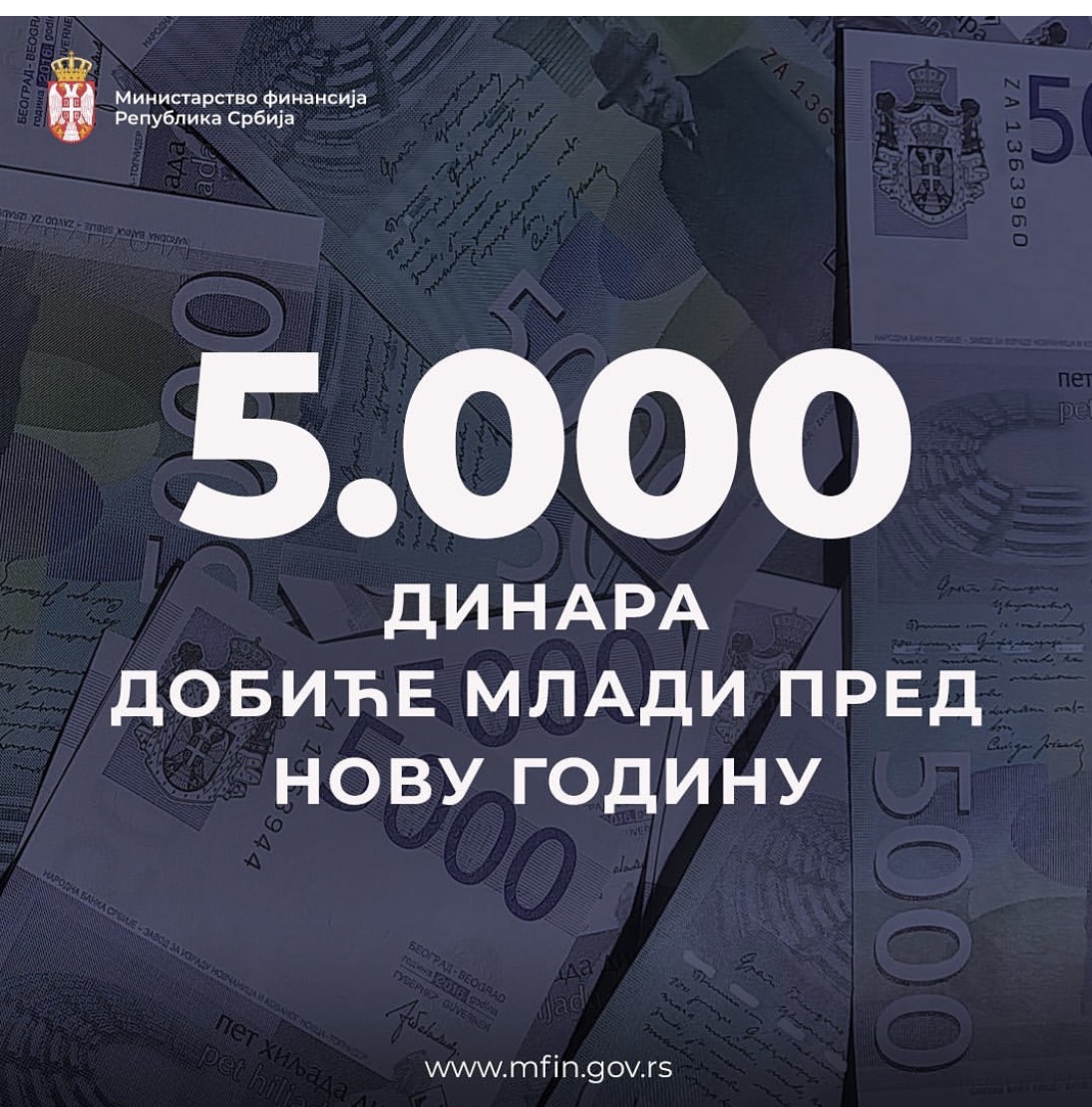 Detalji oko 5.000 dinara pomoći za mlade: Ko ima pravo da se prijavi, kakva je procedura?