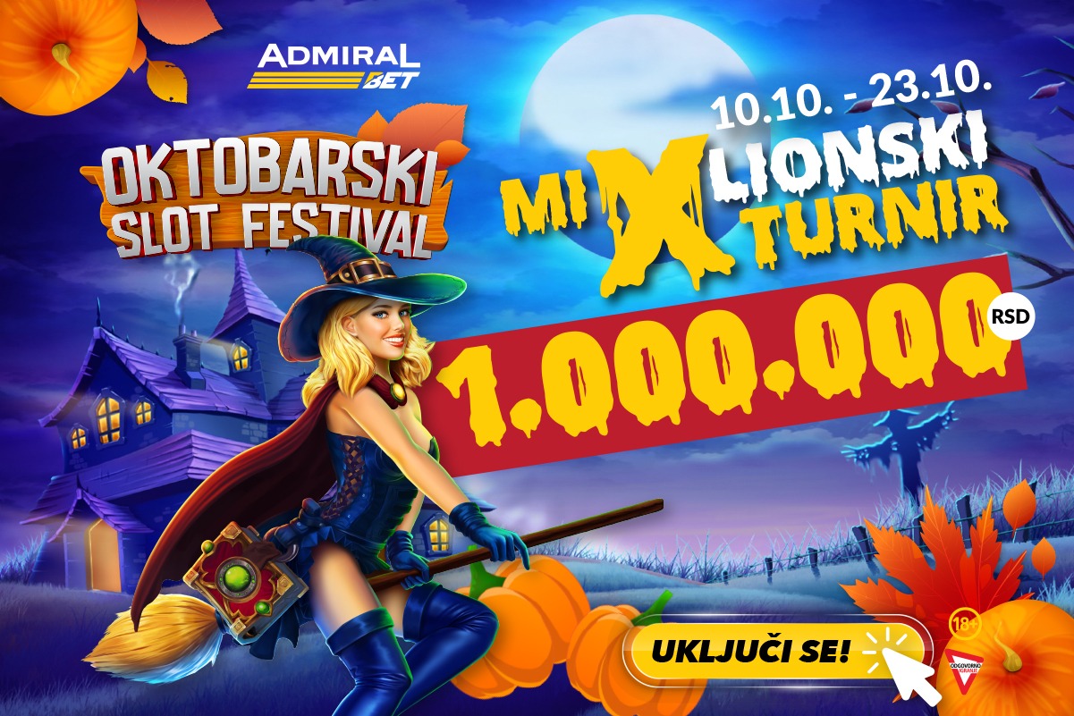 TURNIR U ADMIRALBET-U VREDAN 1.000.000 RSD