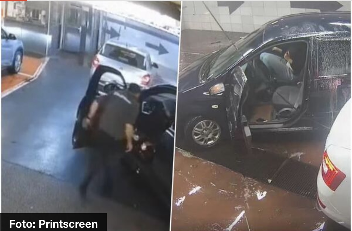 OVO JE TRENUTAK KADA BMW KREĆE PUNIM GASOM I GAZI SVE PRED SOBOM: Evo kako je došlo do užasa! Uznemirujući snimak sa druge kamere!