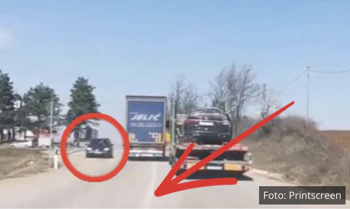 OVAKO SE SEJE SMRT NA SRPSKIM PUTEVIMA: Kamikaza-šleper obilazi na punu, ide na auto sa DVOJE DECE, sledi horor! JEZIV SNIMAK!