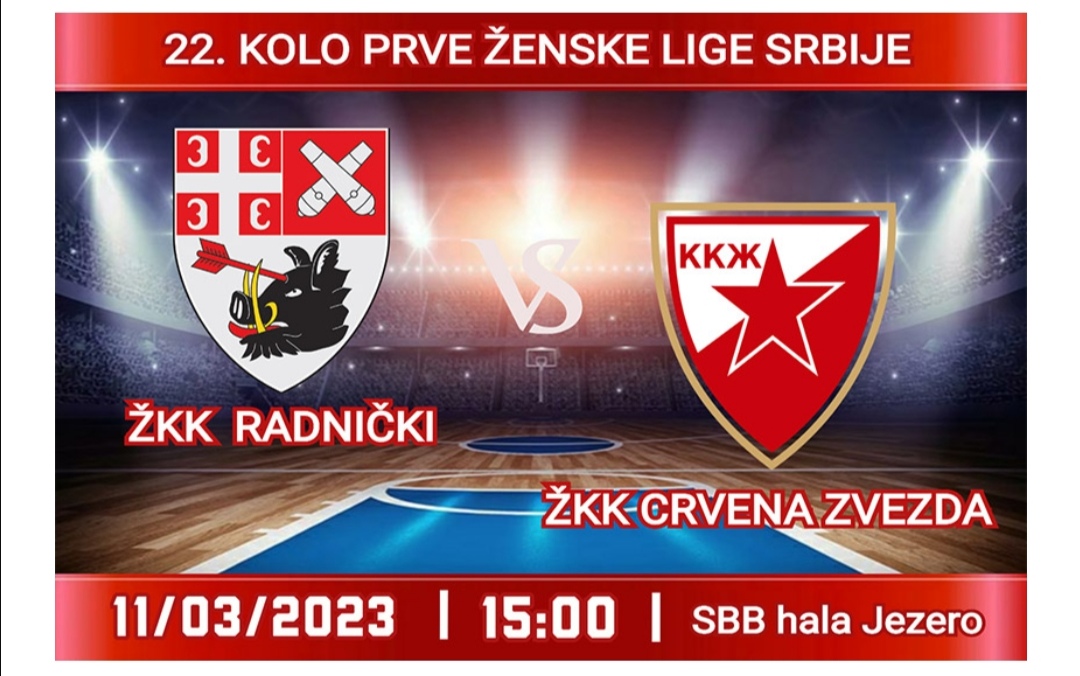 Košarkašice RADNIČKOG dočekuju CRVENU ZVEZDU.