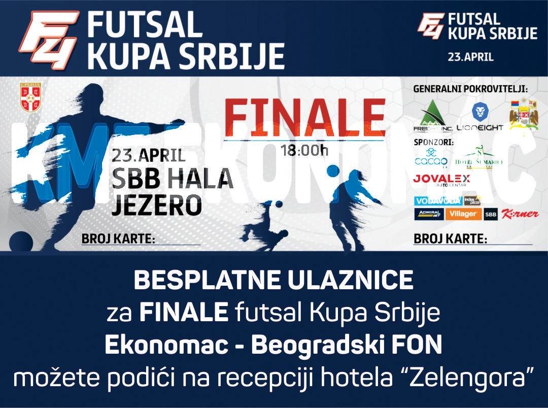 FUTSAL: Ekonomac u finalu Kupa