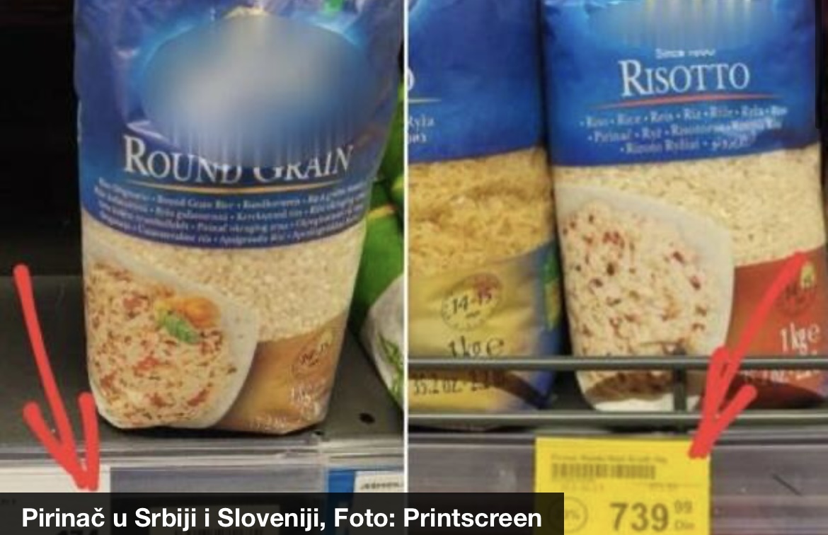 PIRINAČ U SRBIJI 739 DINARA, ISTI TAKAV U SLOVENIJI SKORO 4 PUTA JEFTINIJI! Ljudi u neverici zbog bezobrazluka u marketu