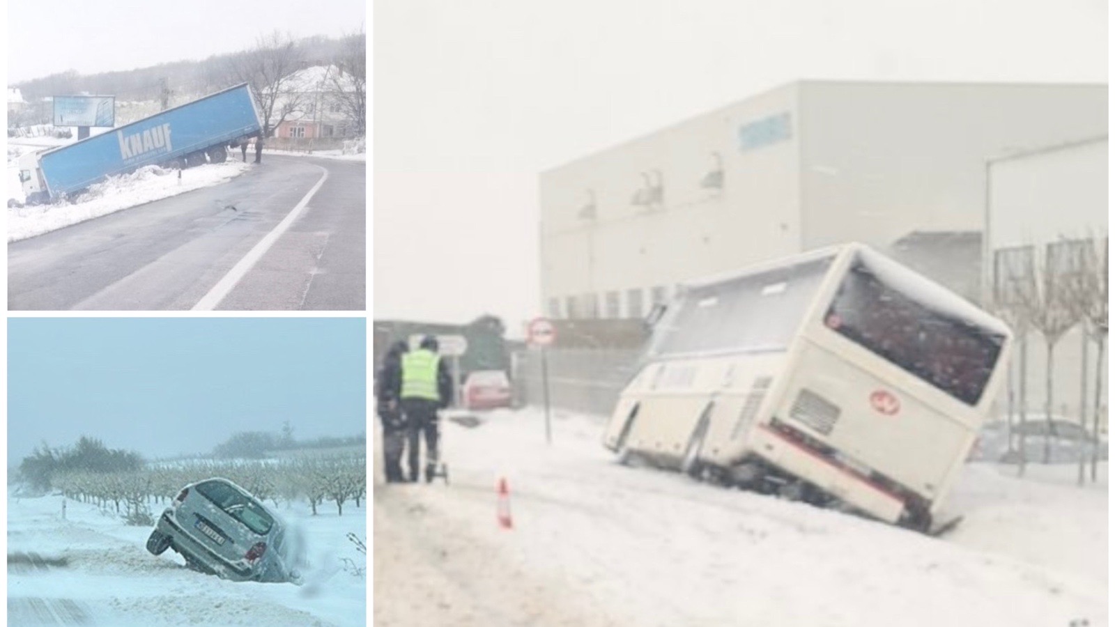 SNEG NAPRAVIO HAOS : Više vozila sletelo s kolovoza, saobraćaj otežan, VOZAČI OPREZ !