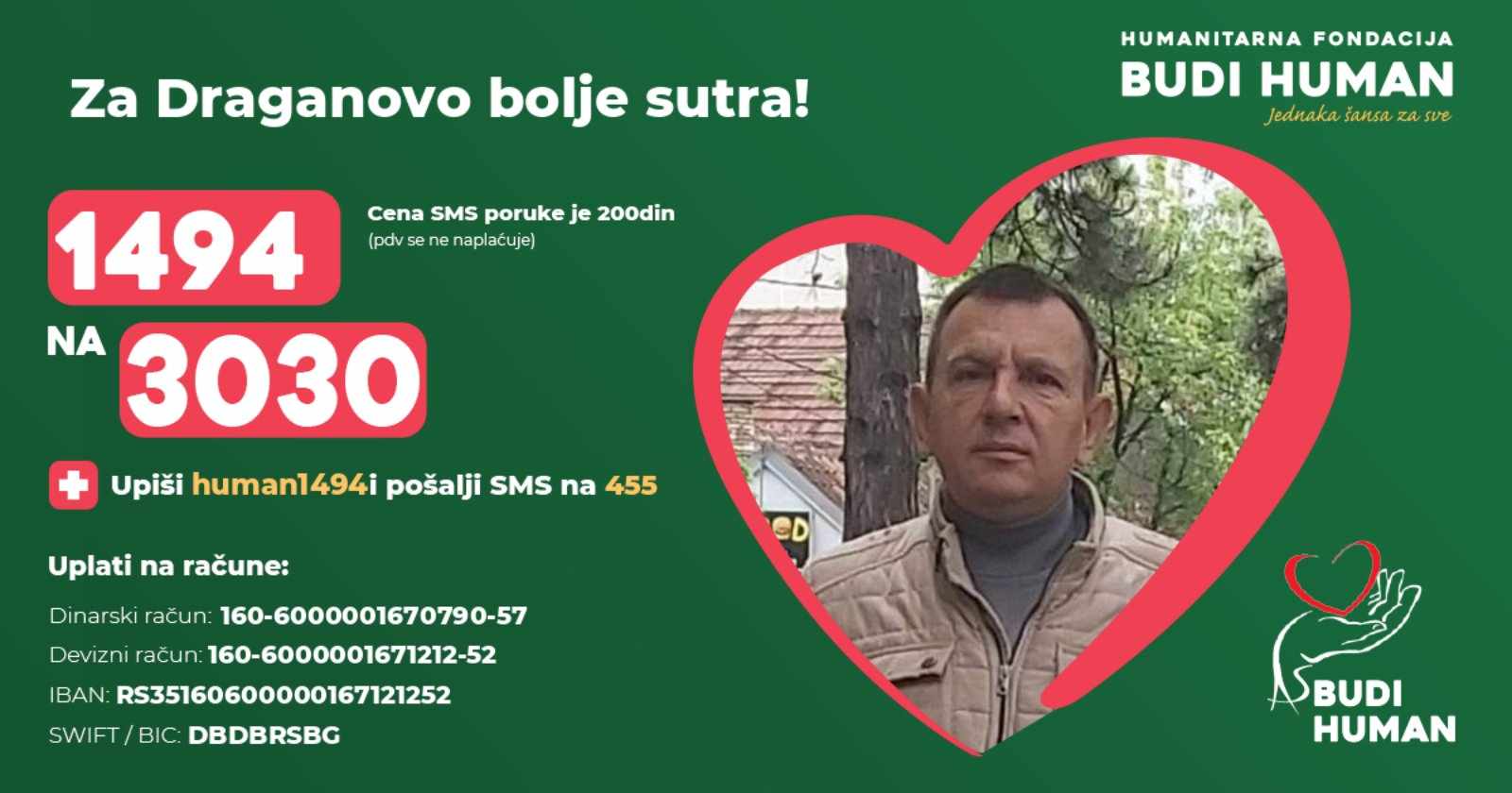Još samo 25.000 poruka za Draganov život