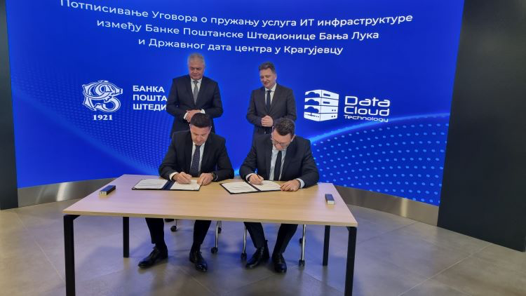Banka Poštanske štedionice Banja Luka čuvaće podatke u Državnom data centru u Kragujevcu
