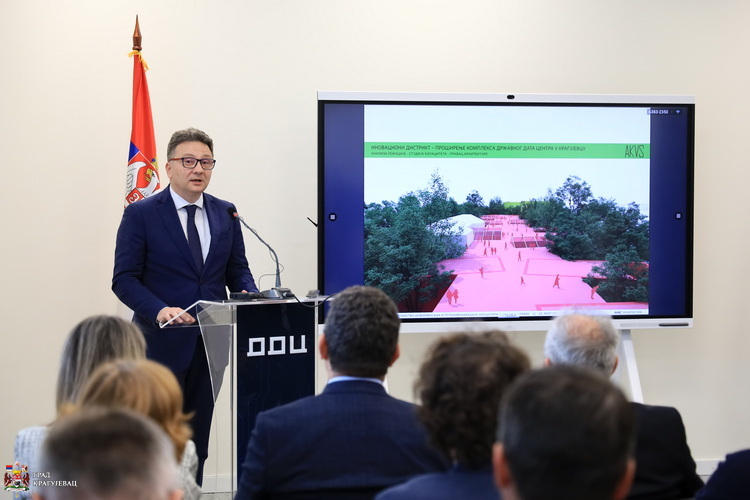 USKORO POČINJE IZGRADNJA INOVACIONOG DISTRIKTA U KRAGUJEVCU Mihailo Jovanović: Nadogradnja Državnog data centra