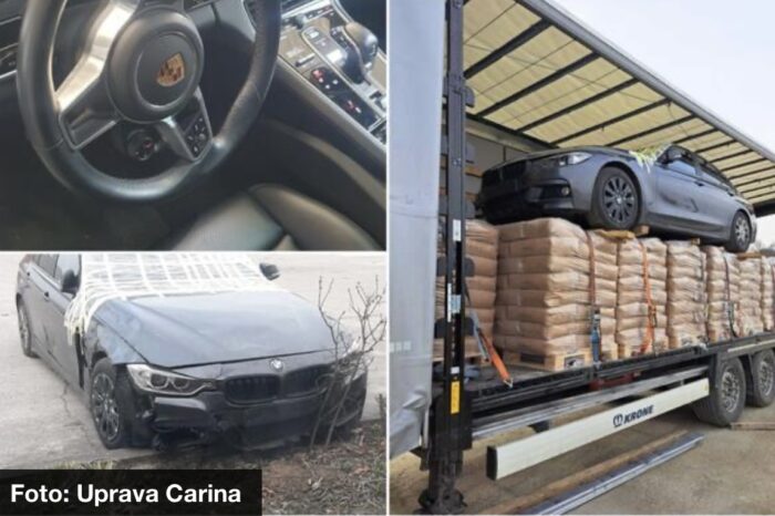 NEVEROVATNA ZAPLENA, OVO STVARNO NEMA NIGDE! Srpski carinici otvorili ceradu kamiona, na paletama LUKSUZNI AUTOMOBIL (FOTO)