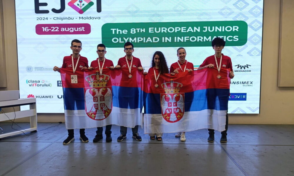 Medalje za Srbiju na Evropskoj juniorskoj informatičkoj olimpijadi, među njima i Kragujevčanka