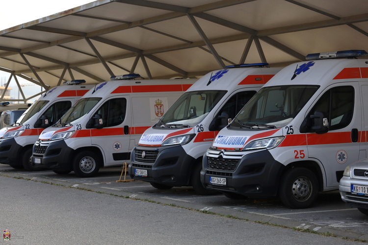 Hitna pomoć u Kragujevcu: 53 intervencije na terenu i 204 primljena poziva u 24 sata