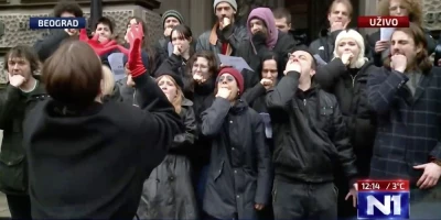 Građani u šoku nakon performansa ispred zgrade Tehničkog fakulteta: Plašimo se!
