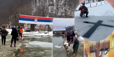 Lomili led da bi mogli da plivaju za krst! Svaka čast, Dulenci!