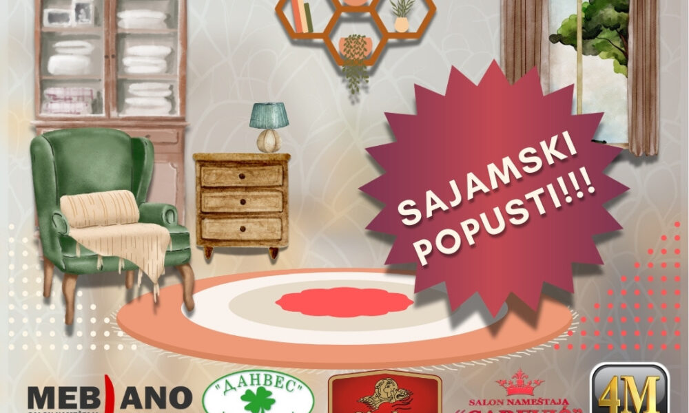 Posetite Sajam nameštaja na Šumadija sajmu – Ulaz je Slobodan!