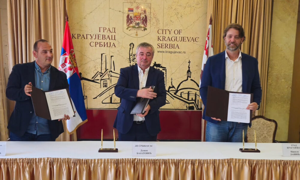 Potpisan ugovor o gasifikaciji Kragujevca: Nova faza razvoja komunalne infrastrukture i energetske efikasnosti