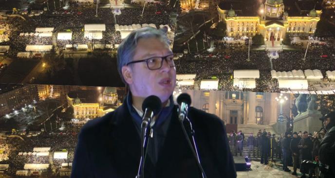 DESETINE HILJADA LJUDI STIŽU U ĆACILEND: Počinje uklanjanje šatora ispred Skupštine, prisustvuje i predsednik Vučić