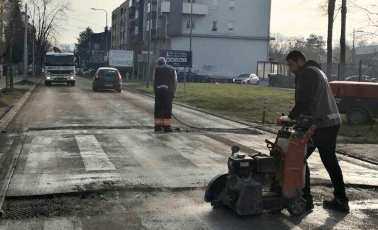 Počela sanacija usporivača saobraćaja u Ulici kralja Milana IV