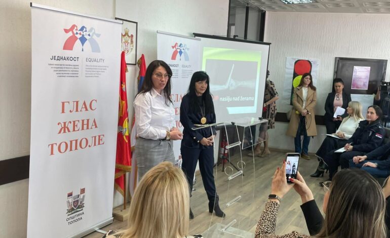 Topola: Održana radionica „Glas žena“ posvećena prevenciji nasilja nad ženama