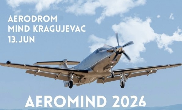 Vazduhoplovni spektakl iznad Kragujevca: AeroMIND 2026 stiže 13. juna u MIND Park