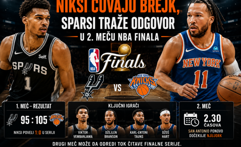 NIKSI ČUVAJU BREJK, SPARSI TRAŽE ODGOVOR U 2. MEČU NBA FINALA