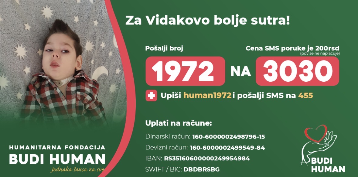 JEDINI U SRBIJI SA OVOM DIJAGNOZOM: Šestogodišnji Vidak vodi najvažniju životnu bitku, potrebna pomoć dobrih ljudi