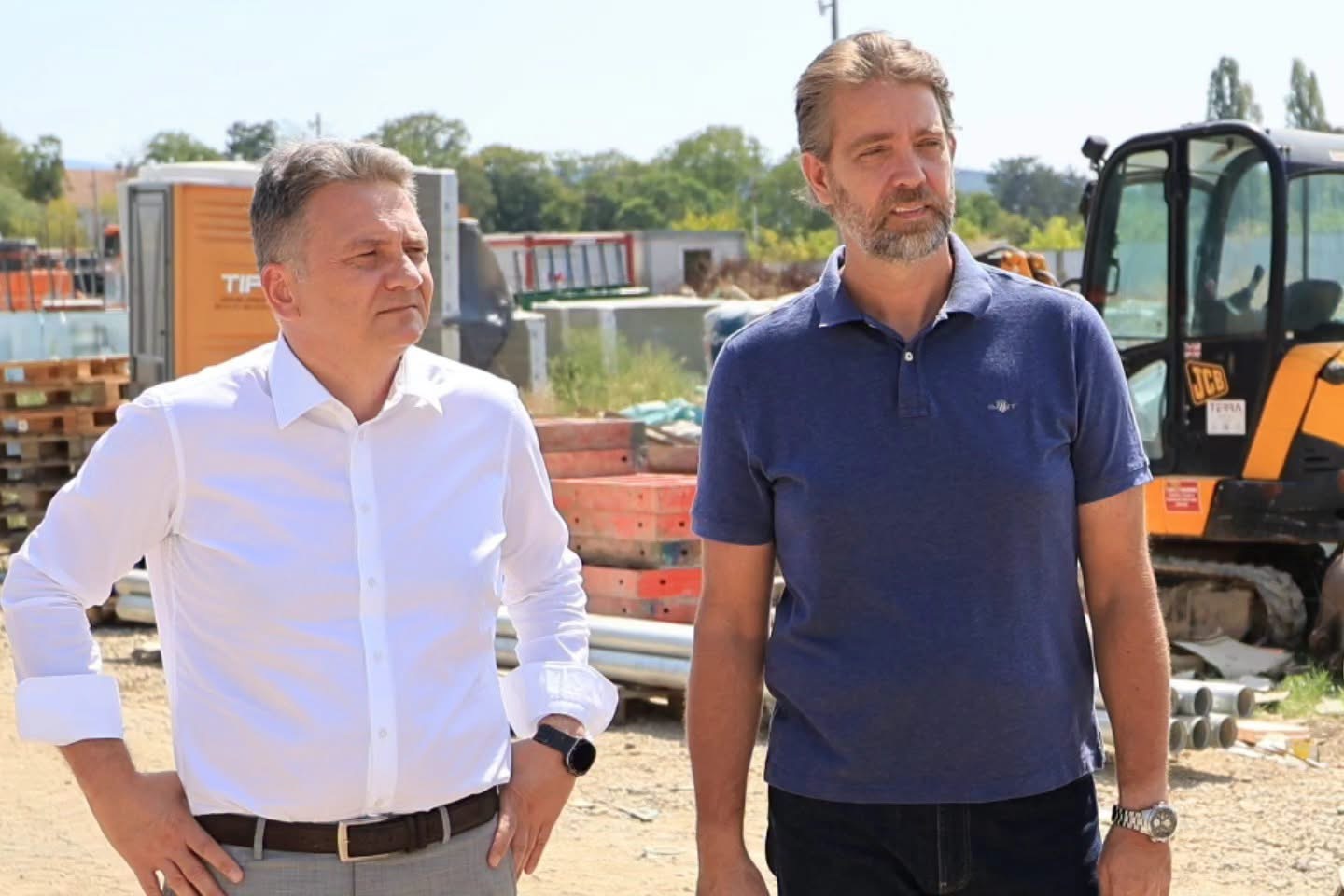 Dašić i Mihailo Jovanović obišli Inovacioni distrikt: Prva zgrada pred završetkom, stižu velike svetske IT kompanije