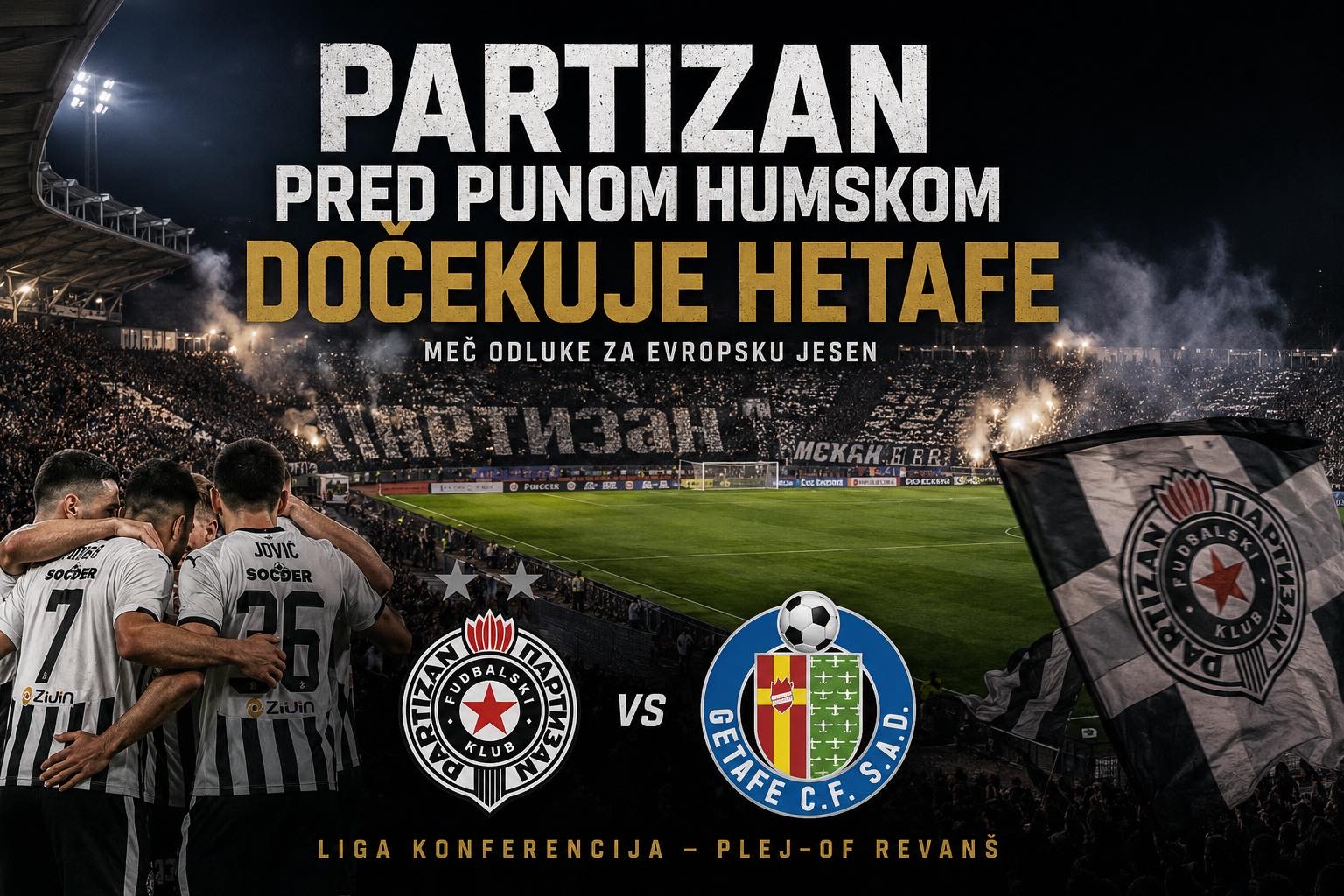 PARTIZAN PRED PUNOM HUMSKOM DOČEKUJE HETAFE