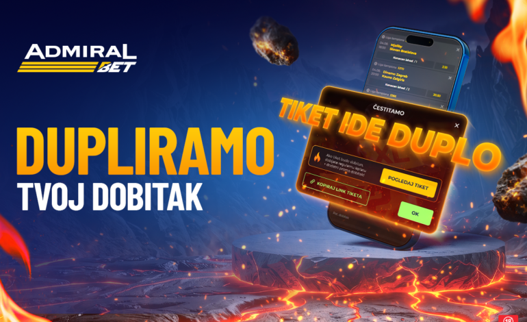 ADMIRALBET VEĆ DUPLIRA DOBITKE – DA LI JE SLEDEĆI TIKET VAŠ?