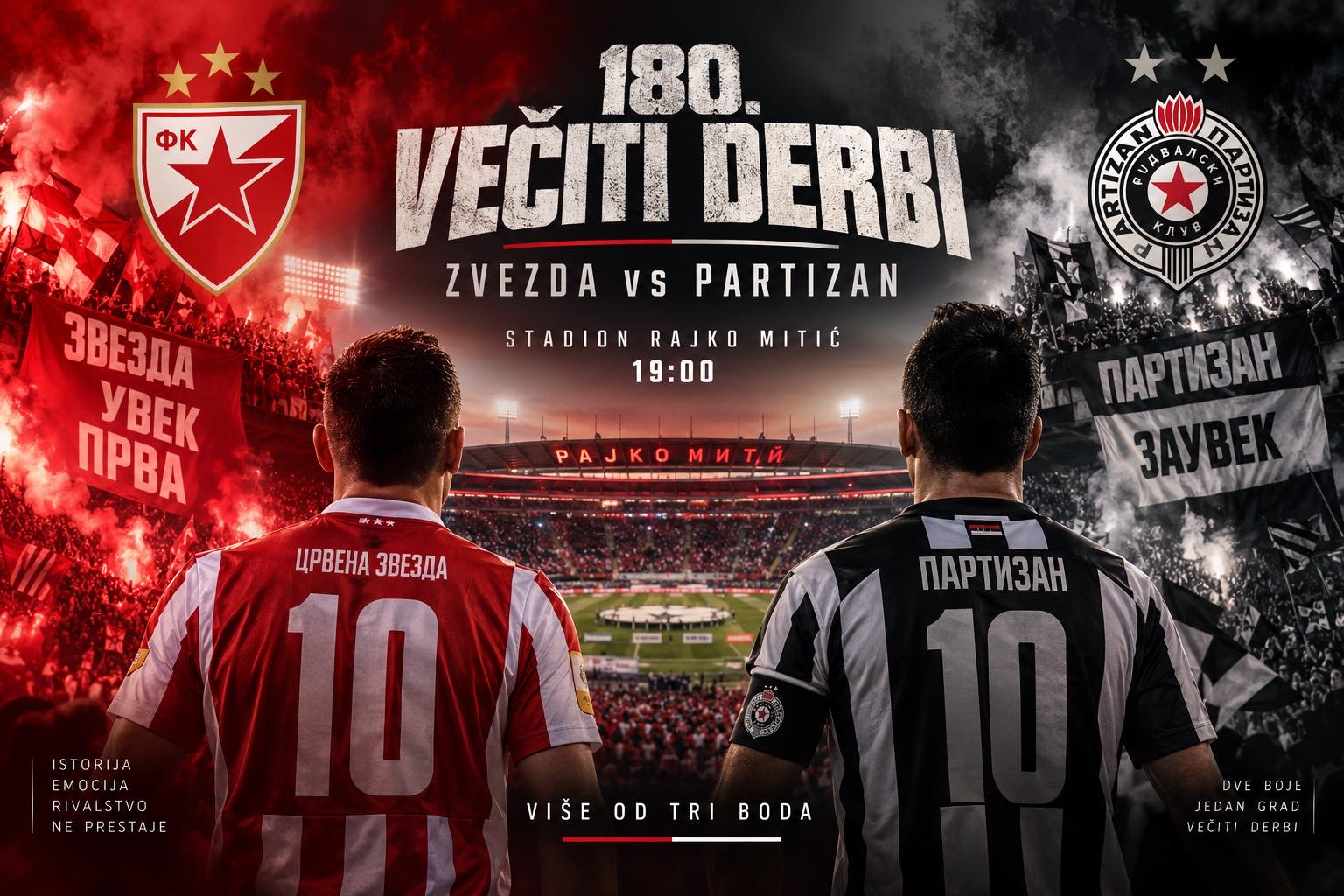 VEČITI DERBI U TRENUTKU ISTINE – ZVEZDA I PARTIZAN IGRAJU ZA MNOGO VIŠE OD TRI BODA