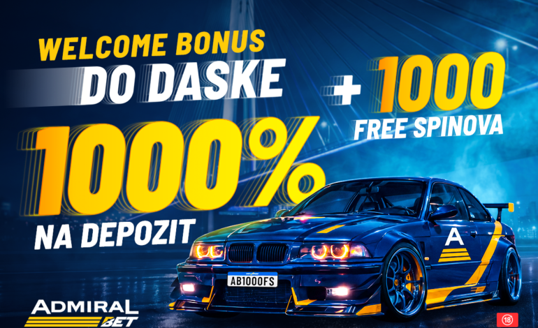 REGISTRUJTE SE I DAJTE GAS – 1.000% BONUSA I 1.000 BESPLATNIH SPINOVA